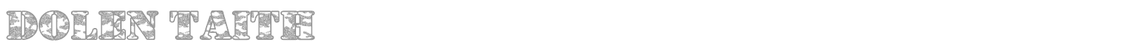 Dolen Taith font preview